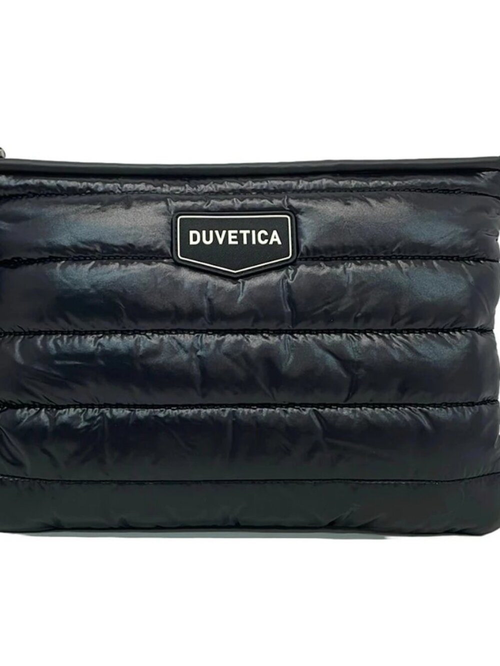DUVETICA Black Nylon Clutch Bag